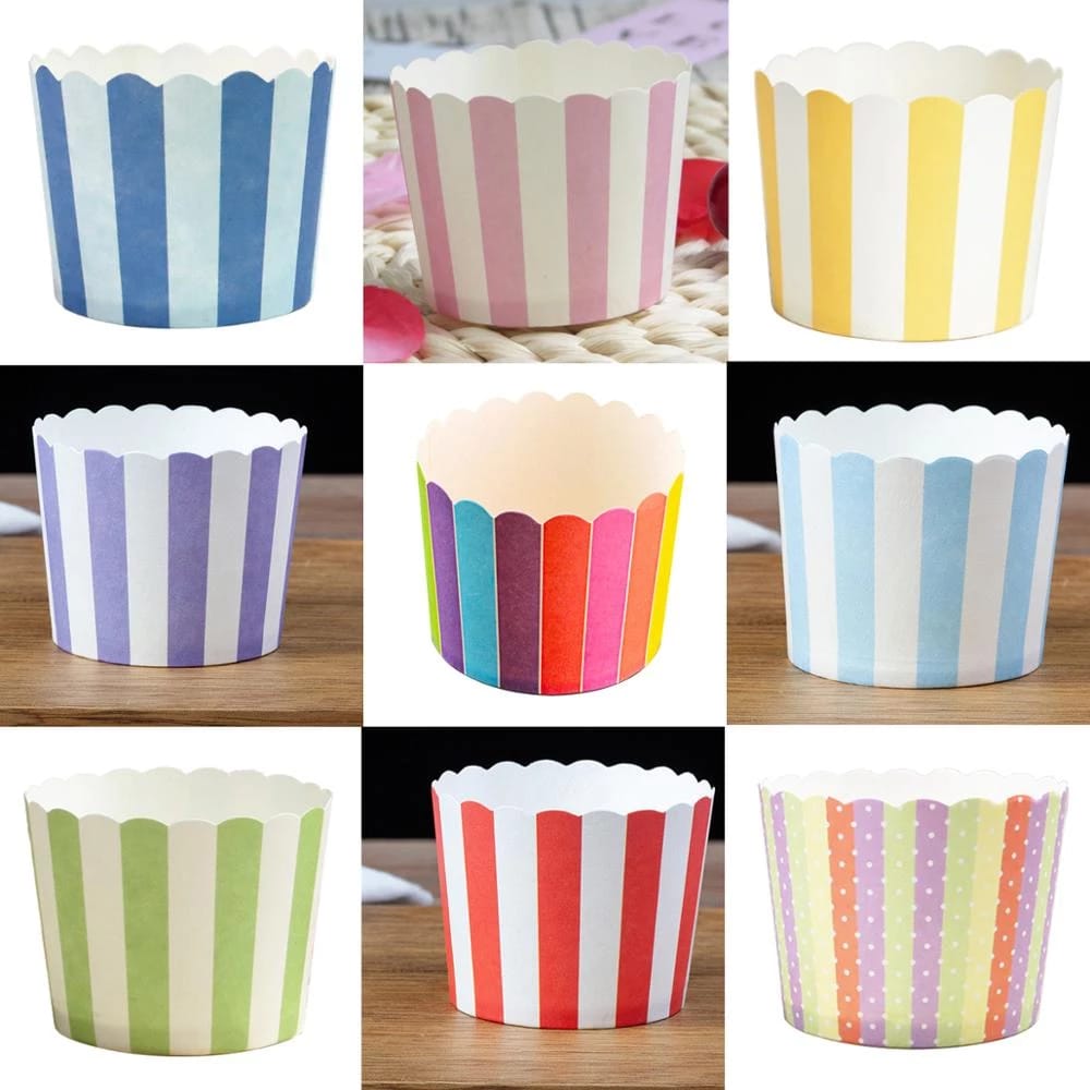 Muffin cups (pvc) assorted 50s كاسات المافن (pvc) متنوعة 50 ق