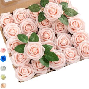 Artificial Rose flower for cake decor- Light Pink  وردة صناعية لتزيين الكيك - وردي فاتح