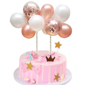 Gold Balloon Topper Set of 9 Balloons مجموعة بالونات ذهبية مكونة من 9 بالونات