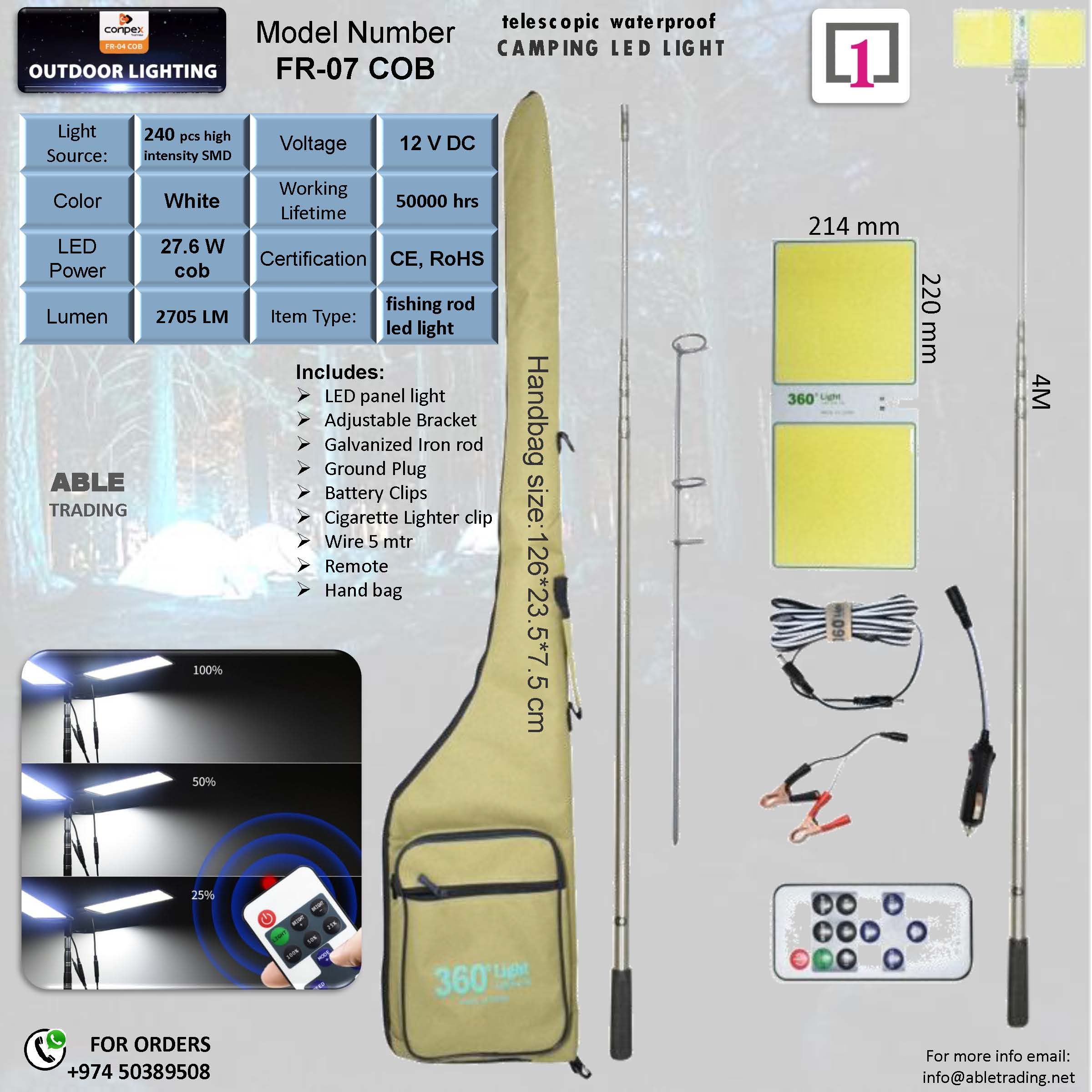 Conpex Camping Light FR07 COB