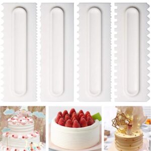Scraper Set (White) Plastic 4 pcs  مجموعة مكشطة