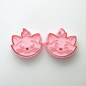 3D Plastic Cookie Biscuit Mold Cutter set- Kitten  مجموعة قطع قوالب البسكويت البلاستيكية ثلاثية الأبعاد - قطة
