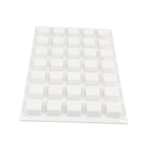 Mini Square White Silicone Cake Mold  قالب كيك سيليكون أبيض مربع صغير