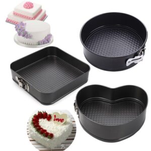 Cake Baking pan non stick Springform  3 pc Set  طقم صينية خبز الكيك غير لاصقة سبرينغفورم مكونة من 3 قطع