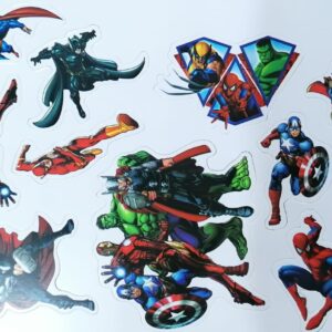 Super Heroes Cake Topper 12 pcs set  مجموعة تزيين الكيك سوبر هيروز مكونة من 12 قطعة