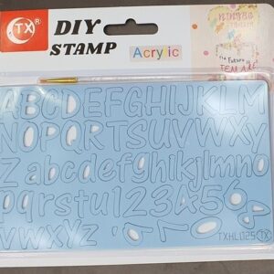 Alphabets Acrylic Sweet Cake Stamp # 5  الحروف الهجائية الاكريليك الحلو كعكة ختم # 5