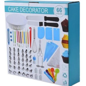 Cake Baking & Decoration Tools Kit 66 pcs Set  طقم أدوات خبز وتزيين الكيك مكون من 66 قطعة