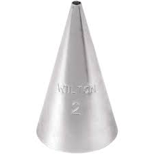 Writing Nozzle / Icing tip - Stainless steel #2  فوهة الكتابة / طرف التزيين - الفولاذ المقاوم للصدأ رقم 2