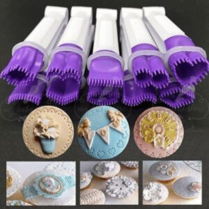 Lace Tweezers Clips / fondant crimper set 10s  مجموعة ملاقط دانتيل / مكشكش أقراص سكرية 10 قطع
