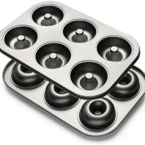 Donut Baking Pans Non-Stick 6-Cavity  قوالب خبز الدونات غير قابلة للالتصاق، 6 تجاويف