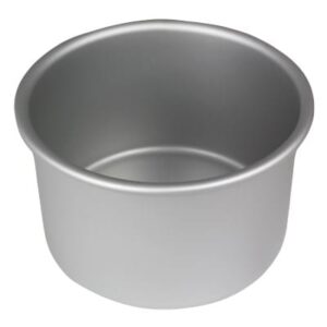Aluminium Double height (4" height ) Round Cake Fix bottom Pan 8"  ارتفاع مزدوج من الألومنيوم (ارتفاع 4 بوصات) صينية تثبيت الكيك المستديرة مقاس 8  بوصات (copy)