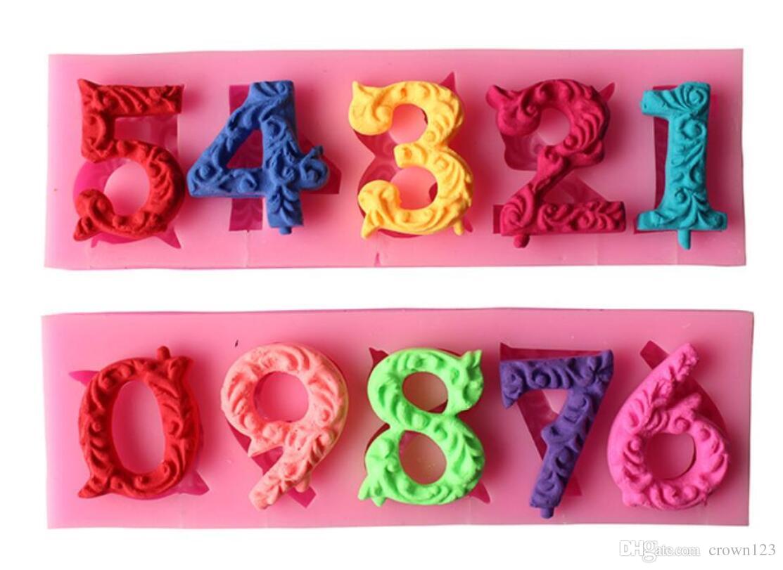 Silicon Mould - Numbers 2pc set قالب - أرقام