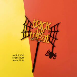 HAPPY HALLOWEEN Acryllic Cake Topper - 2  غلاف كعكة أكريليك من HAPPY HALLOWEEN - 2