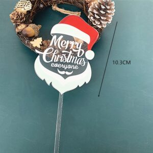 Merry Christmas Cake Topper - Santa  غلاف كعكة عيد الميلاد المجيد - سانتا