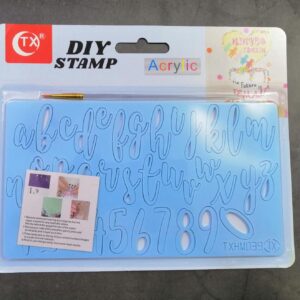 Alphabets Acrylic Sweet Cake Stamp # 2  الحروف الهجائية الاكريليك الحلو كعكة ختم # 2