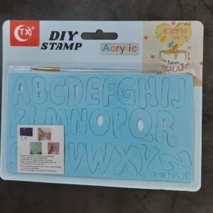 Alphabets Acrylic Sweet Cake Stamp # 4  الحروف الهجائية الاكريليك الحلو كعكة ختم # 4