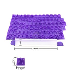 Big Plastic Letters & Numbers Embosser stamp Set  مجموعة طوابع مزخرفة للحروف والأرقام البلاستيكية الكبيرة