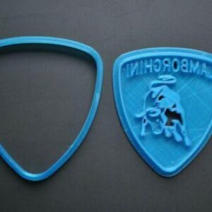 Lamborghini Logo Cookie Cutter 2 pc Set  مجموعة قطع البسكويت بشعار لامبورغيني مكونة من قطعتين