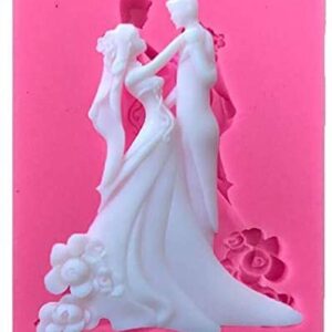 Bride & Groom Couple Silicone Mold  العروس والعريس زوجين قالب السيليكون