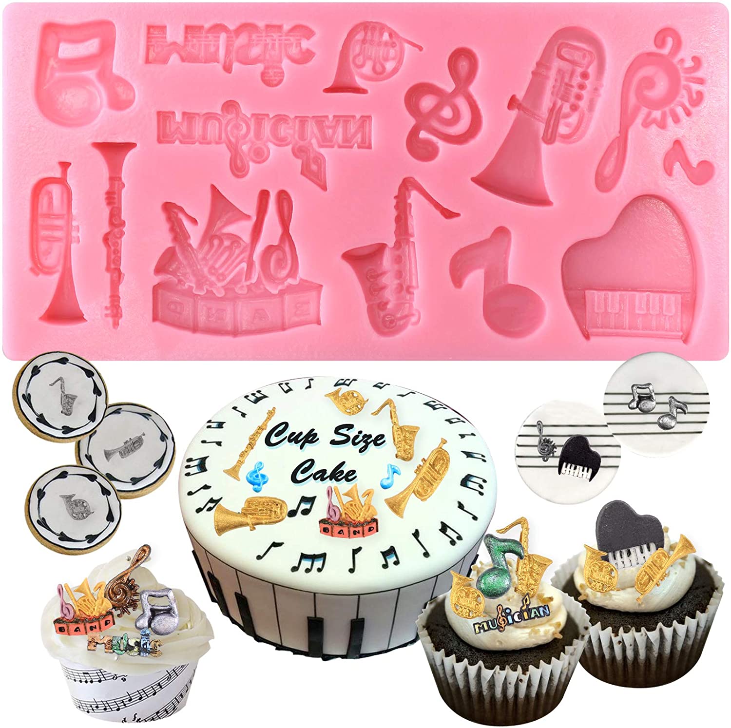 Music Instruments Silicon mold قالب سيليكون للآلات الموسيقية