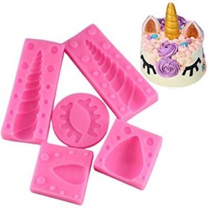Unicorn set Silicone Mold  مجموعة يونيكورن قالب السيليكون
