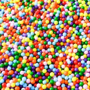 Mixed Sugar Balls Sprinkles 4mm - 50g  رشات كرات السكر المشكلة 4 ملم - 50 جرام