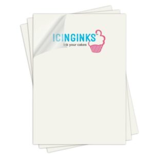 Chocolate Transfer Sheets (Unprinted -ready for print)  أوراق نقل الشوكولاتة (غير مطبوعة - جاهزة للطباعة)