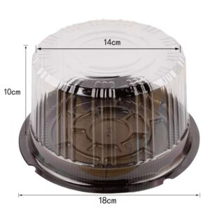 Round clear box 6"